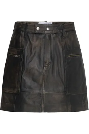 SELECTED Slfnana Mw Mini Leather Skirt