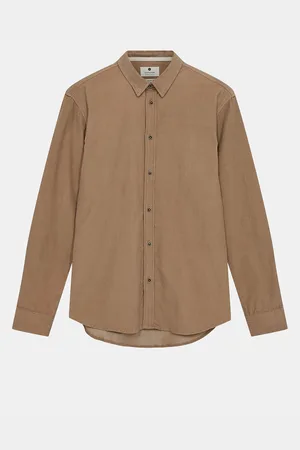 Anerkjendt Akleif Solid Cord Shirt Beige