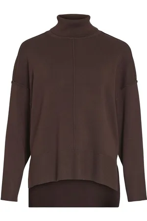 VILA Viostria Rollneck L/S Knit Top-Noos Brown