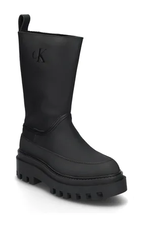 Calvin Klein Flatform Rainboot High Mg R Black