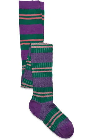 Molo Stripy Tights Purple