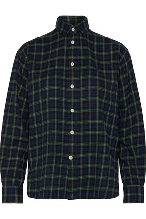 Ralph Lauren Relaxed Fit Plaid Cotton Shirt Navy