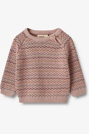 WHEAT Jacquard Pullover Nanna Pink