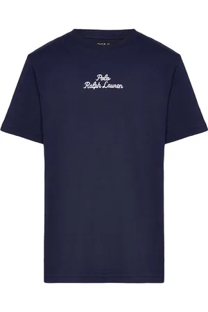 Ralph Lauren Logo Heavyweight Cotton Jersey Tee Navy