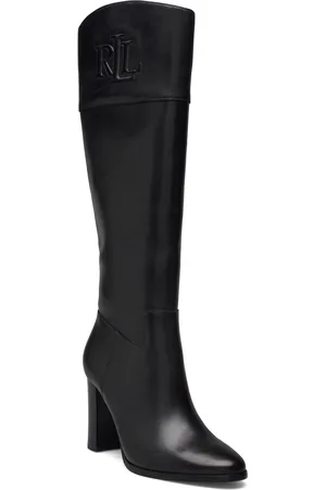 Ralph Lauren Page Ii Burnished Leather Tall Boot
