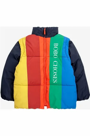 Bobo Choses Color Block Padded Anorak Patterned