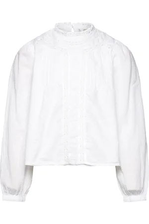 MANGO Embroidered Cotton Blouse