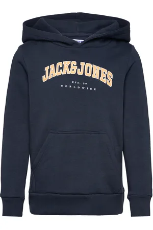 JACK & JONES Jjecaleb Varsity Sweat Hood Noos Jnr Navy Jack & J S