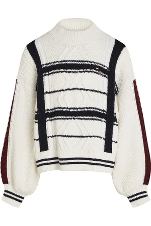 Tommy Hilfiger Cable Sweater White