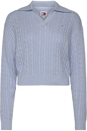 Tommy Hilfiger Tjw Cable Rugby Sweater Blue