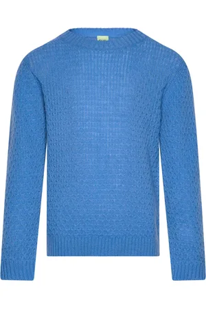 FUB Lambswool Crew Blue