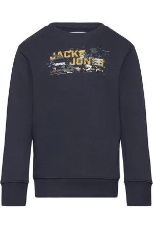 JACK & JONES Jcooutdoor Logo Sweat Crew Neck Mni Navy Jack & J S
