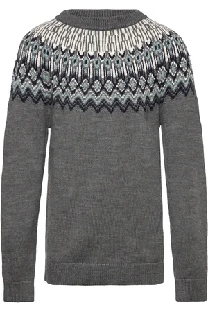 FUB Fair Isle Sweater Grey