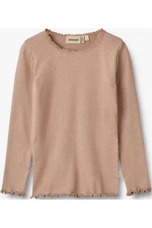 WHEAT Rib T-Shirt L/S Reese Beige