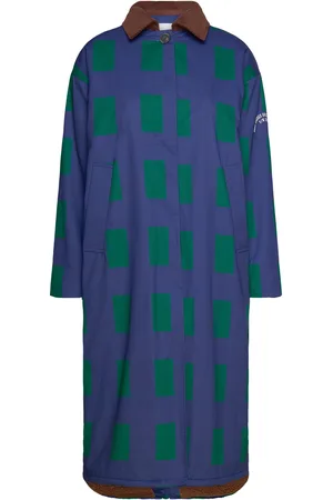 Bobo Choses Color Game Patched Print Long Coat Navy
