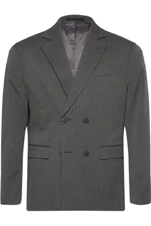 Casual Friday Cfbruce Pinstriped Relaxed Blazer Grey