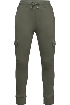 MANGO Cargo Jogger Trousers Green