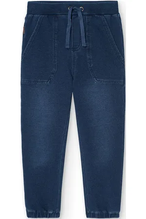 Boboli Fleece Denim Trousers