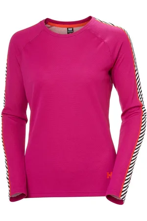 Helly Hansen W Lifa Active Stripe Crew Purple