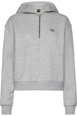 Dickies Oakport 1/4 Zip Hoodie W Grey