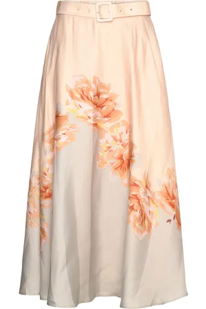 by Ti Mo Striped Skirt Pink