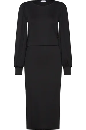 BUBBLEROOM Balloon Sleeve Rib Dress