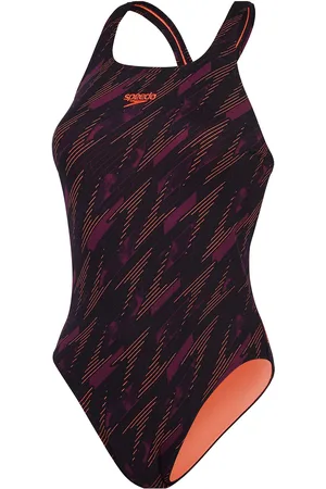 Speedo Womens Hyperboom Allover Medalist Black