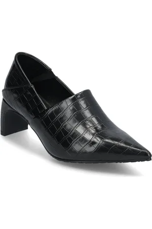 Bianco Rowe Heel Step Down Mule #C Black
