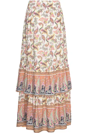 Y.A.S Gemma Hw Maxi Skirt - Fest Beige