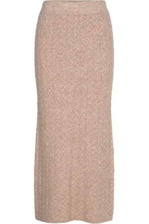 Love Lolina Darcy Midi Skirt Beige