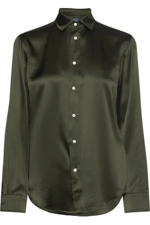 Ralph Lauren Slim Fit Silk Shirt Green
