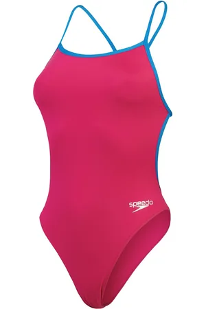 Speedo Womens Solid Vback Pink
