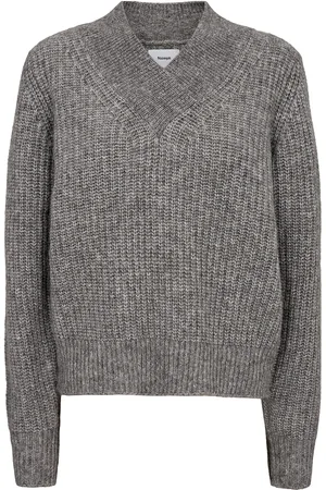 Numph Nuzindi V-Neck Pullover Grey