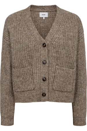 Numph Nuzindi Short Cardigan Brown