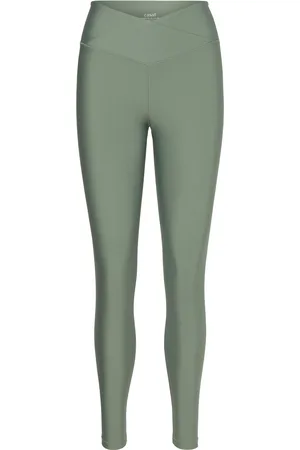 Casall Overlap High Waist Tights Green