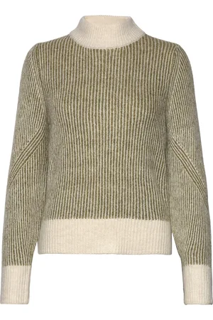 Ichi Ihkamara Ls Stripe4 Khaki
