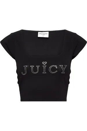 Juicy Couture Regal Square Neck Cropped Tee
