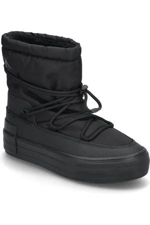 Calvin Klein Vulc Flatform Snow Boot Wn Black