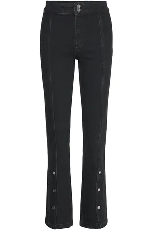 Filippa K 90S Stretch Button Front Jeans Black