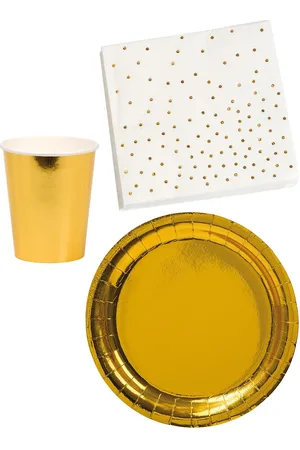 Joker Gold Party Pack Patterned