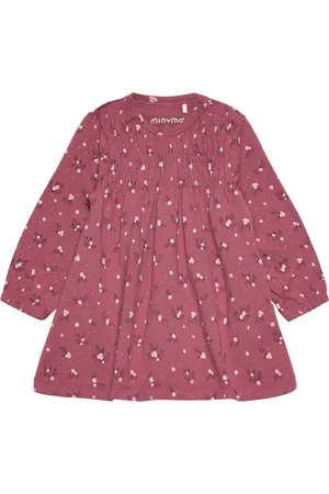 Minymo Dress Ls Aop Red