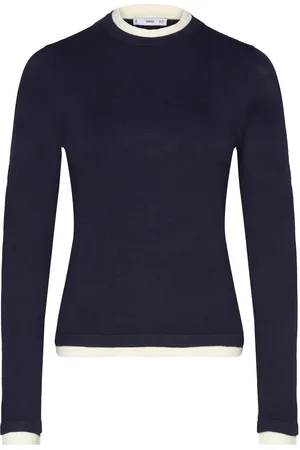 MANGO Fine-Knit Sweater With Contrasting Trims