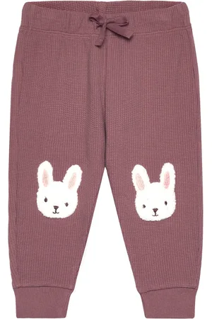 Lindex Trousers Waffle Patch At Knee Red