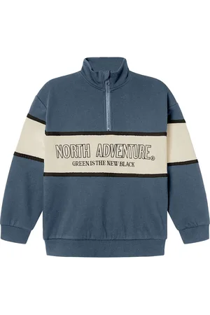NAME IT Nkmoborde Ls Rlx Sweat Bru Blue