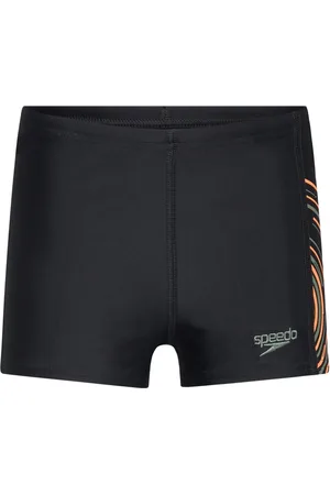Speedo Boys Plastisol Placement Aquashort Black