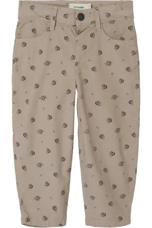 Lil Atelier Nmfbella Shap Nola Cord Pant 8260-Mu Lil Beige