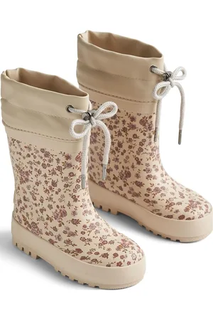 WHEAT Rubber Boot Thermo Print Beige