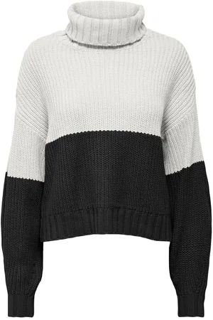 ONLY Onlbibba Ls Rollneck Cc Knt White