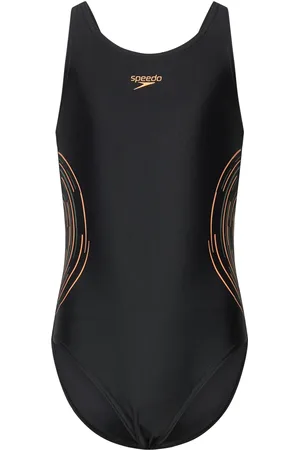 Speedo Girls Placmement Muscleback Black