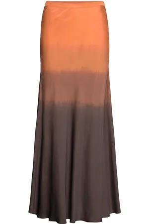 Rabens Saloner Flow Bias Skirt - Lucill Orange Rabens Sal R